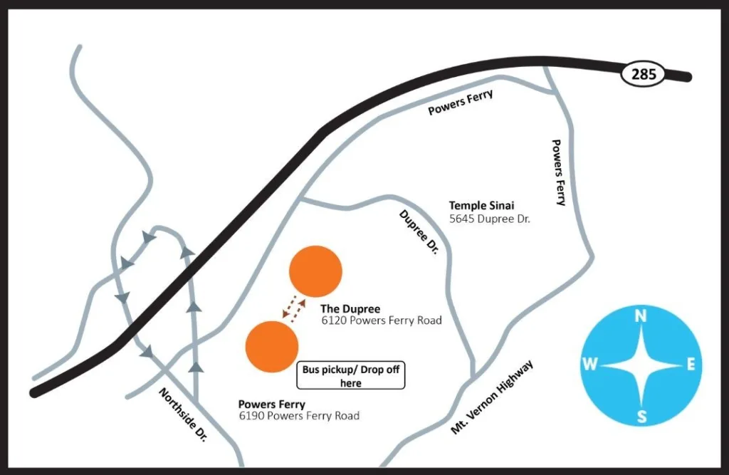 High Holy Day Parking Map 2025