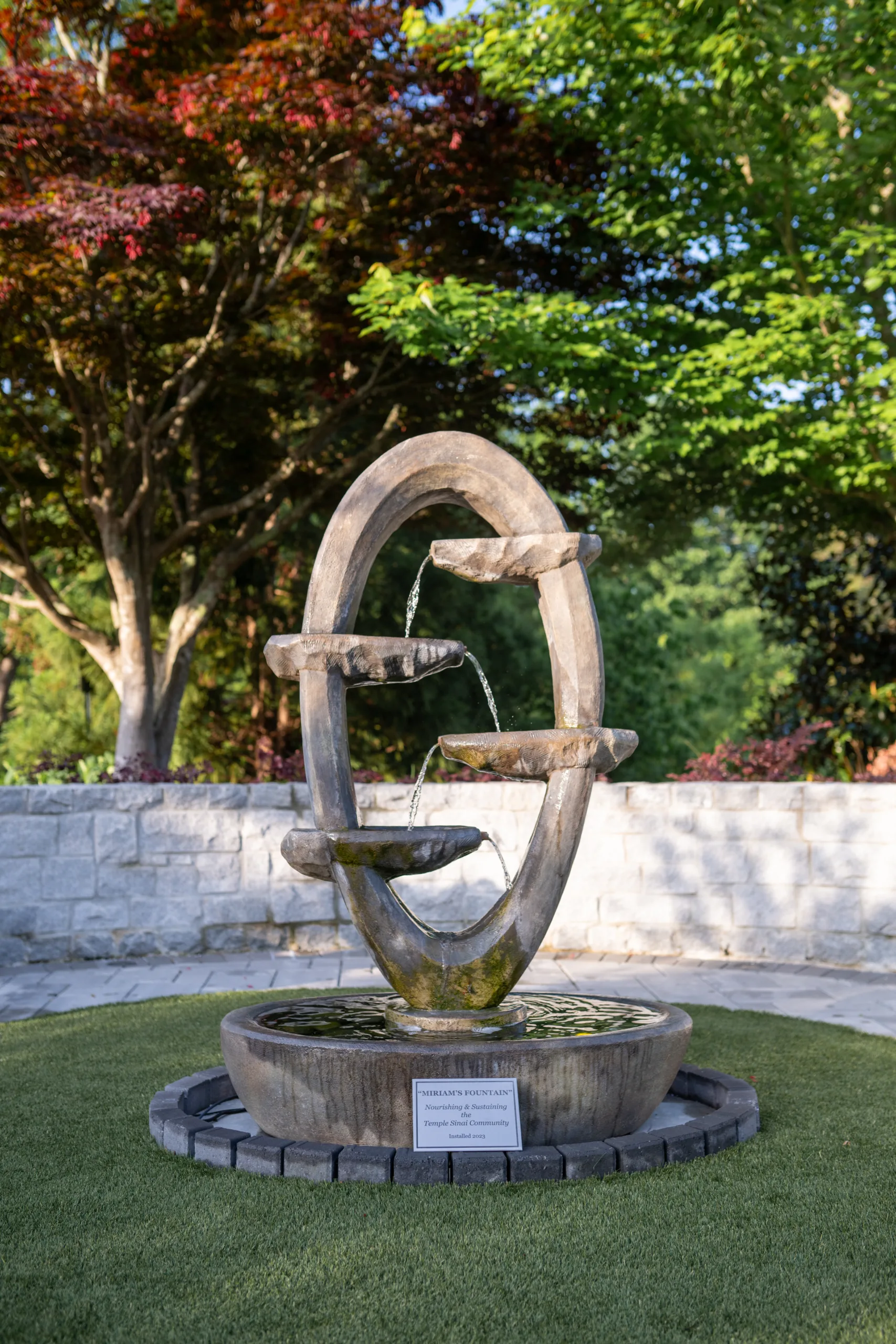 Miriam's Fountain in the Lehrman Garden