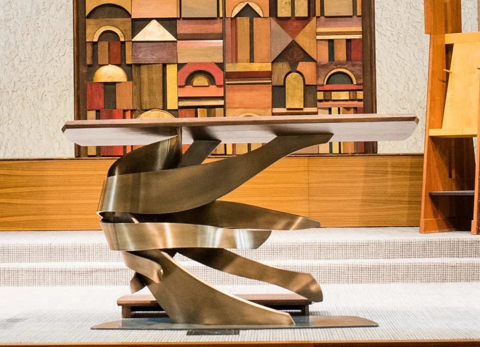 Amud Reading Table in the Sanctuary